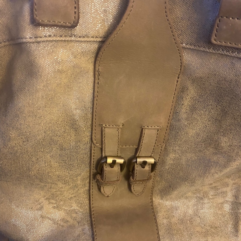 Jesslyn Blake Canvas And Leather Bag - image 7